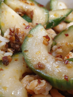 A picture of SMASHED CUCUMBER 🥒 SALAD.