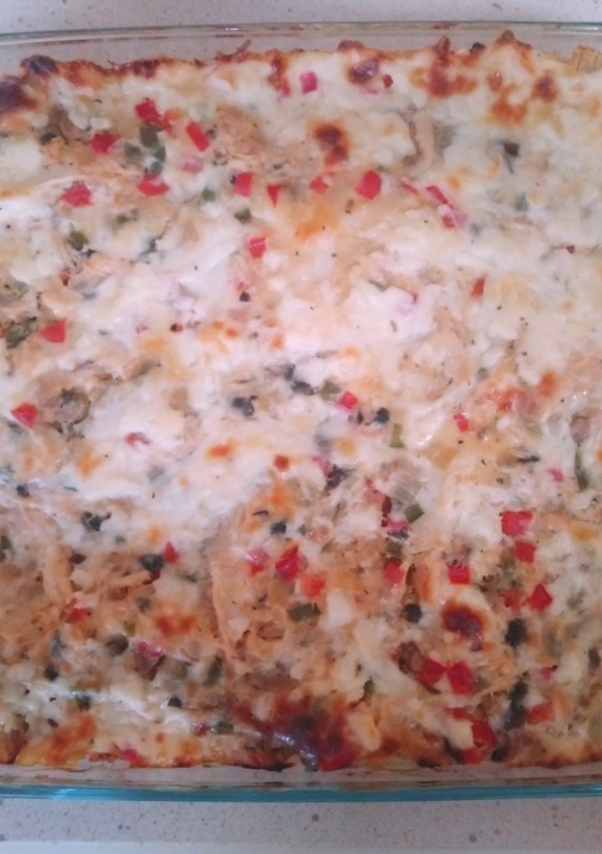 Una foto de Lasaña de pollo y verduras