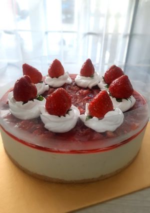 Foto resep Strawberry No Bake Cheesecake