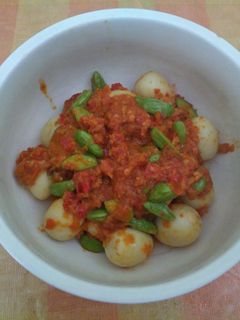 Foto resep Telur puyuh sambal pete