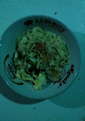 Foto resep Mie Rebus Sosis Sederhana