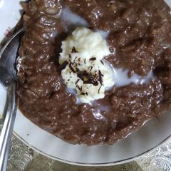 A picture of Chocolate Rice Pudding.