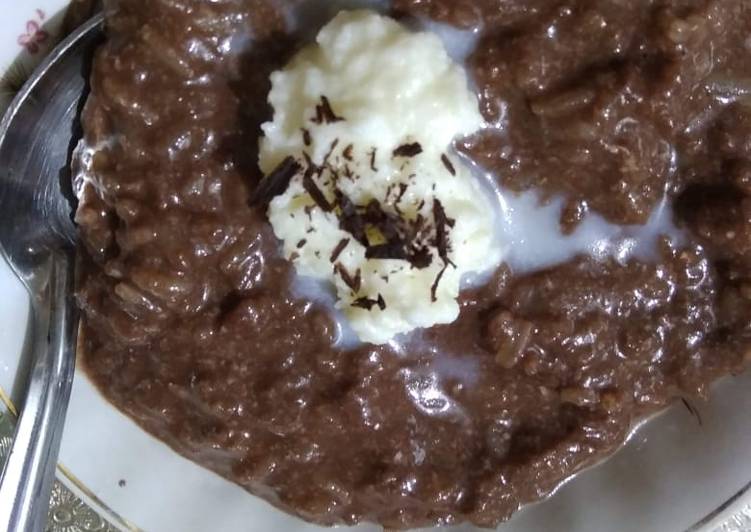 Simple Way to Make Homemade Chocolate Rice Pudding