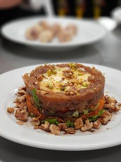 Una foto de Ensalada de queso de cabra