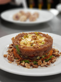 Una foto de Ensalada de queso de cabra
