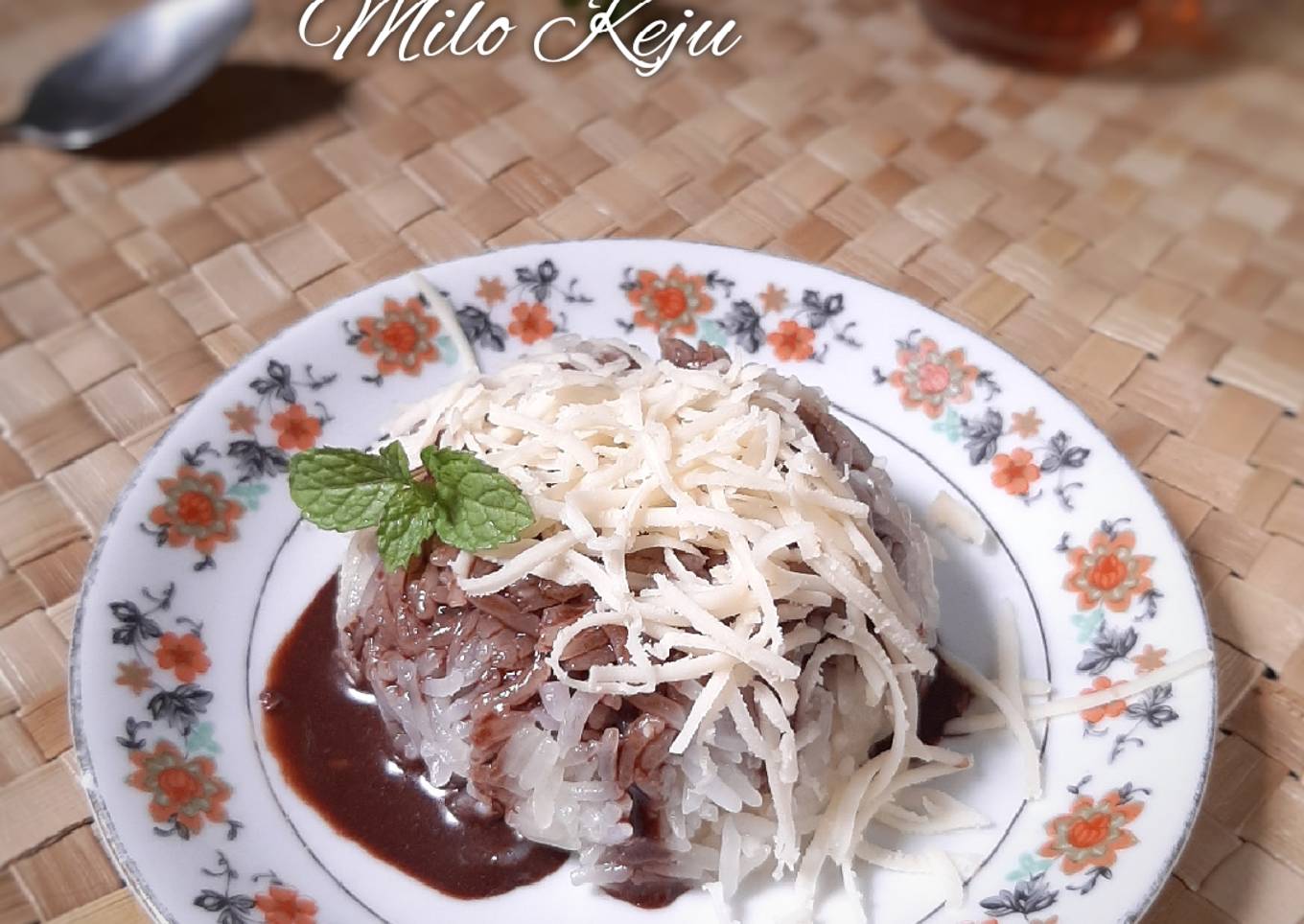 Ketan susu milo keju