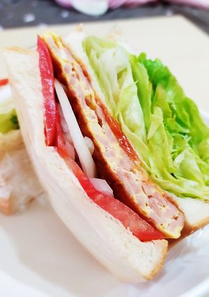 五分鐘做早餐_三明治 的食譜成品照片