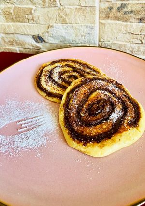 Fahéjas tekercs palacsinta tésztából recept fotója