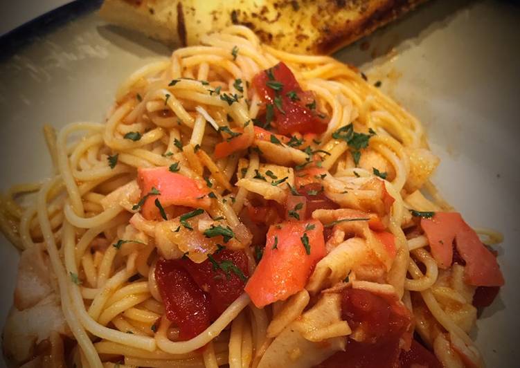 Easiest Way to Make Any-night-of-the-week Spaghetti and Crab Meat