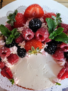 Una foto de Tarta de Frutos rojos y vainilla!!!