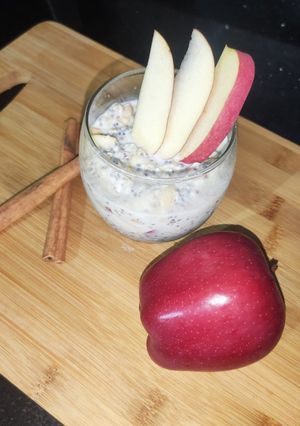A picture of Overnight Apple Chia Seed Pudding.