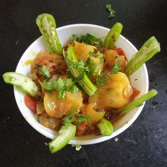 Tinde ki sabzi Sindhi style A picture of Tinde ki sabzi Sindhi style.