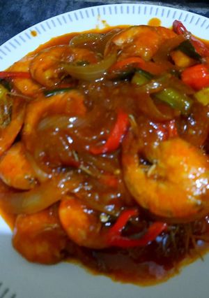 Foto resep Udang Saus Padang