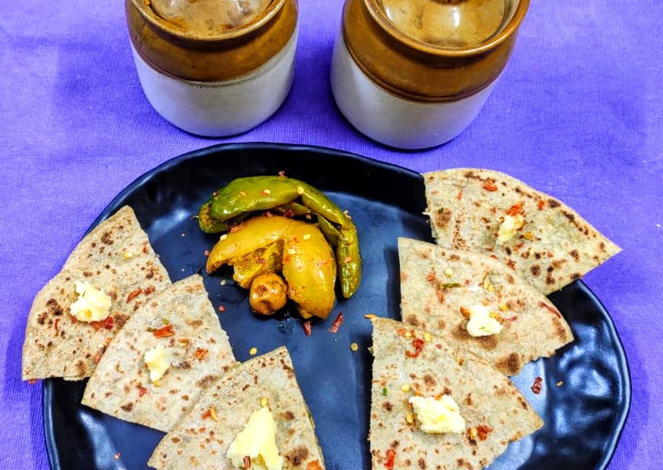 Amritsari kulcha with mutton mince without oil