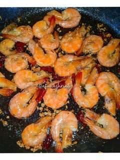 Gambar Udang Goreng Bawang Putih Dan Cili Kering