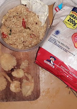 Foto resep Udang jamur goreng oat