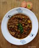 Green chana potato curry