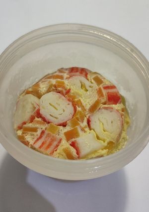 Foto resep Tim Telur Wortel Crabstick