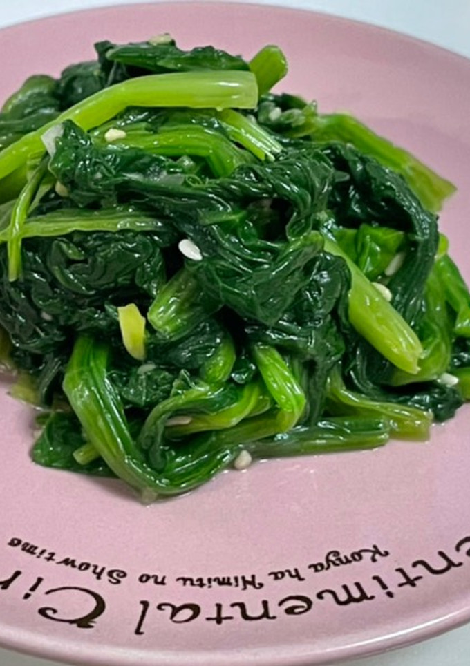 涼拌菠菜-韓式小菜 的食譜成品照片
