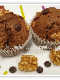 Una foto de Magdalenas de Brownie
