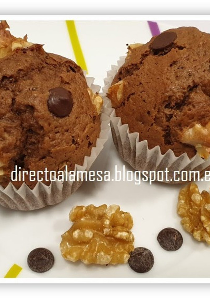 Una foto de Magdalenas de Brownie