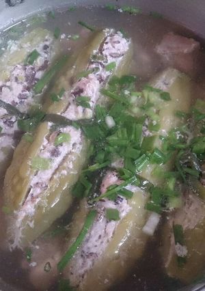 Hình của món Canh mướp đắng nhồi thịt.