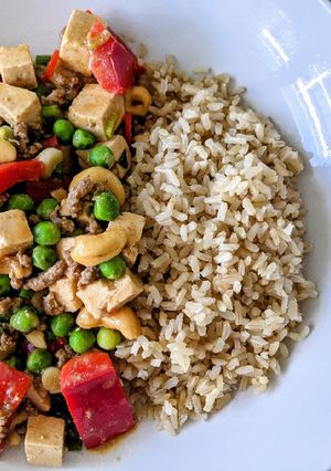 A picture of Stir-fry Tofu with Miso Marinade.