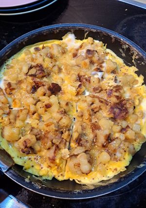 Une photo de Omelette de pomme de terre à la moutarde