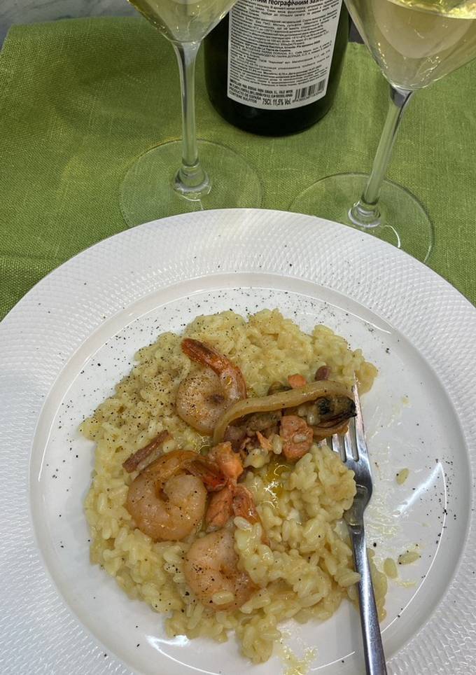 Різотто з морепродуктами 🍤