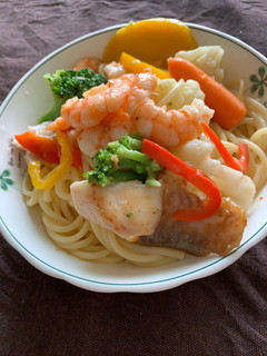 白醬義大利麵 的食譜成品照片