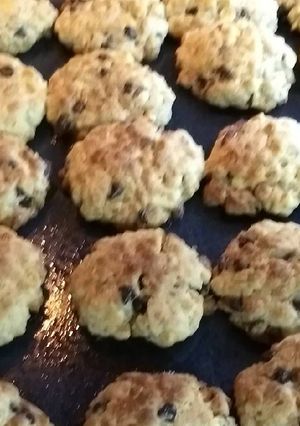 Una foto de Galletas de avena y chocolate