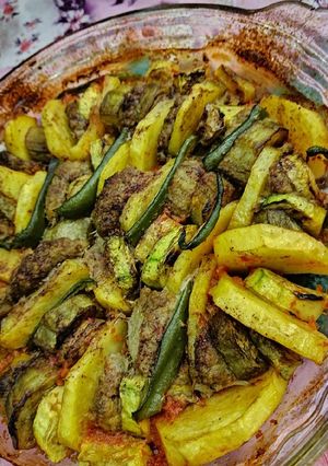 عکسی از دستور گراتن بادمجون و گوشت