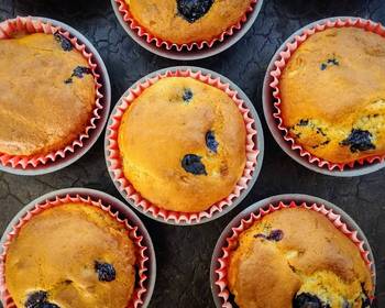 Easy Making Recipe Blueberry Banana Muffins Delicious Simple