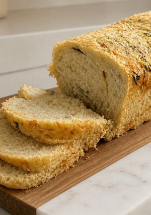Una foto de Pan Casero de Queso, Ajo y Perejil