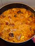 Arroz con secreto ibérico y setas