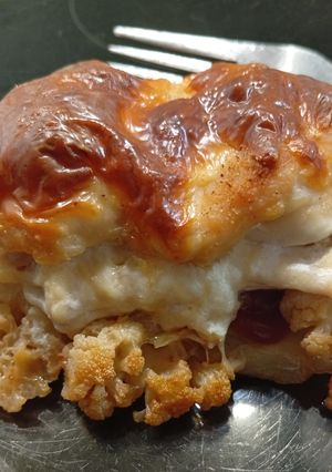 Karfiol rakottan csirkemellel recept fotója
