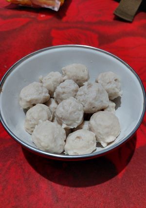 Foto resep Bakso Ayam Kenyal tanpa Baking Powder