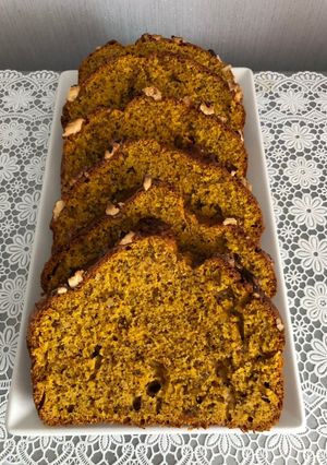 O poză a rețetei Chec cu dovleac și nucă.