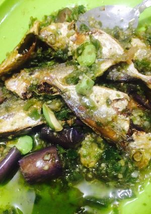 Foto resep Ikan asin sambal Pete terong