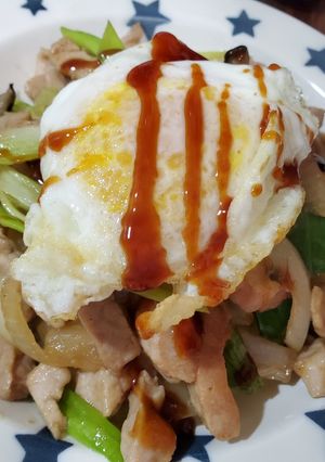 蔥爆豬柳飯 的食譜成品照片