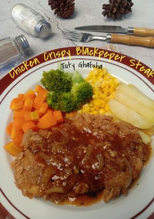 Foto resep Chicken Crispy Blackpeper Steak