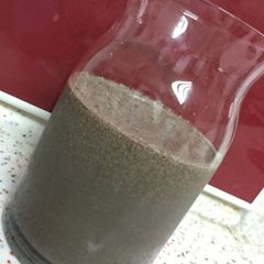 A picture of Oreo smoothie without ice cream.