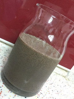 A picture of Oreo smoothie without ice cream.