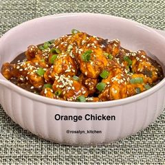 A picture of Sweet and Spicy Orange Chicken.
