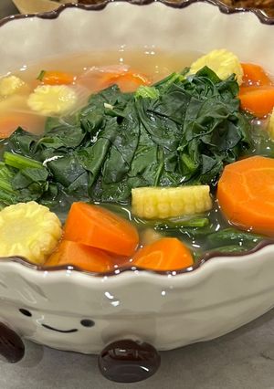 Foto resep Kuah Bening Bayam Comfort ~ (Tips bayam tetap hijauu dan ga layuu)