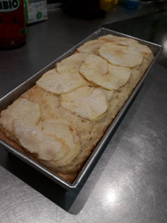 Una foto de Budín de manzana