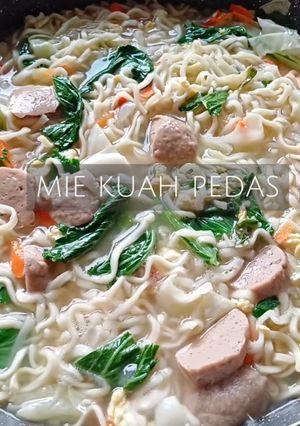 Foto resep Mie Kuah Pedas