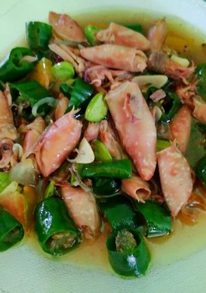 Foto resep Cumi pete cabai hijau