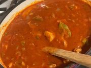 A picture of ginger broth rice