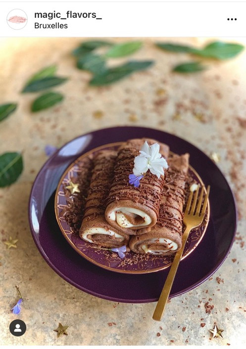 صورة لوصفة كريب بالكريم باتيسير